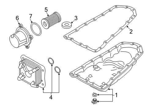 2022 Nissan Altima Transaxle Parts Pan Assy-Oil Diagram for 31390-28X0E
