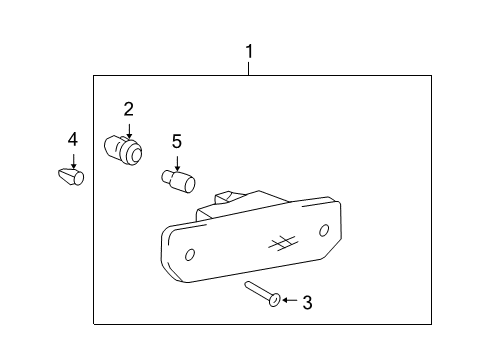 2005 Hyundai XG350 Bulbs Holder Assembly Diagram for 9255025000