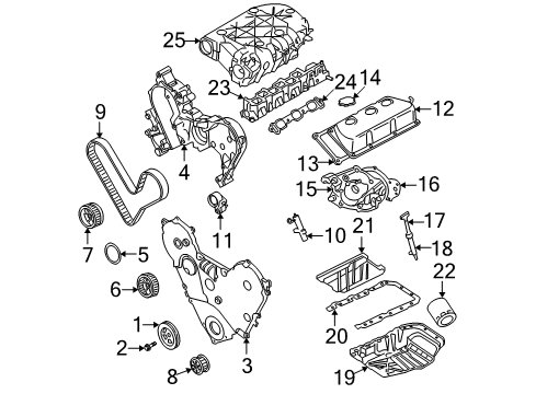 2004 Chrysler Pacifica Engine Parts, Mounts, Cylinder Head & Valves, Camshaft & Timing, Oil Pan, Oil Pump, Crankshaft & Bearings, Pistons, Rings & Bearings Indicator-Engine Oil Level Diagram for 4792670AB