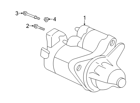 2021 Honda Civic Starter Starter Motor Assembly (Sm-74027) (Mitsuba) Diagram for 31200-5BA-A52