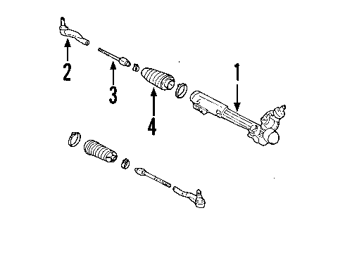 2010 Mercury Grand Marquis P/S Pump & Hoses, Steering Gear & Linkage Power Steering Return Hose Diagram for 9W7Z-3A713-C