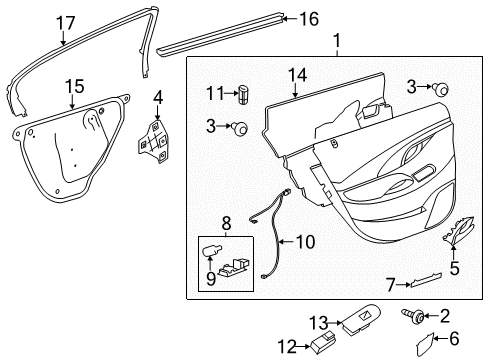 2016 Buick LaCrosse Bulbs Window Switch Diagram for 9060784