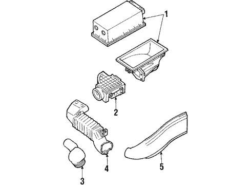 1985 Ford EXP Powertrain Control Air Intake Temperature Sensor Diagram for E3GZ12B529B