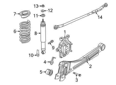 2015 Ram 2500 Front Suspension Components, Lower Control Arm, Upper Control Arm, Stabilizer Bar ABSBR Pkg-Suspension Diagram for 68234541AC