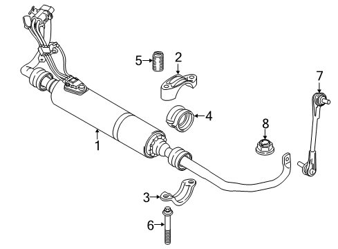 2020 BMW 530i Stabilizer Bar & Components - Front Heli-Coil Threaded Insert Diagram for 31106868499
