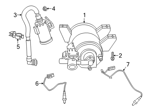 2020 BMW Z4 Powertrain Control Hose Clamp Diagram for 11538624450