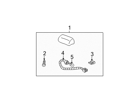 2005 Hyundai Accent Bulbs Bulb Holder Diagram for 92754-25000