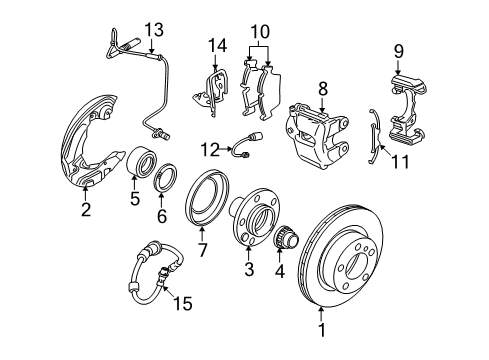 2010 BMW 335i xDrive Anti-Lock Brakes Brake Disc, Ventilated Diagram for 34116855000