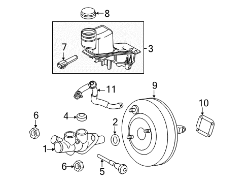 2012 Ford Fusion Hydraulic System Vacuum Hose Diagram for AE5Z-9C490-D