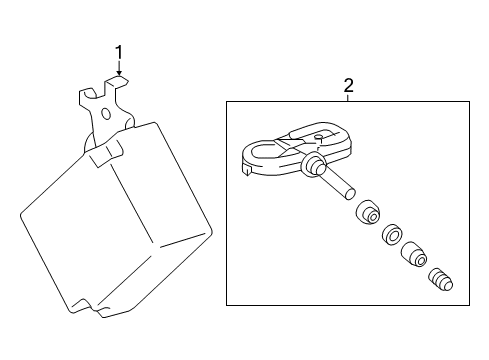 2018 Toyota Corolla iM Keyless Entry Components Transmitter Diagram for 89070-12C20