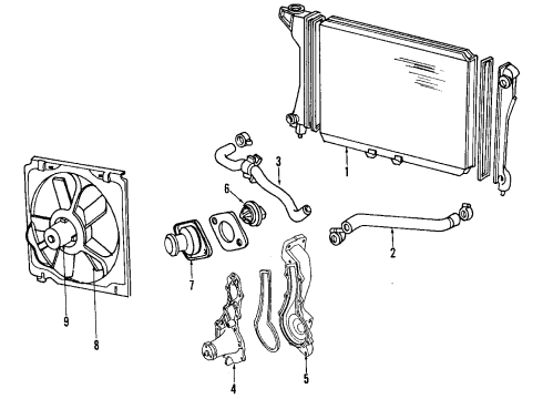 1993 Dodge Dynasty Automatic Transmission Plate-Drive Plate Diagram for 4446309