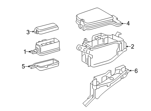 2018 Toyota Highlander Fuse & Relay Relay Box Diagram for 82740-0E040