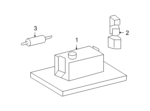 2004 Dodge Sprinter 2500 Bulbs Lamp-Center High Mounted Stop Diagram for 5124473AA