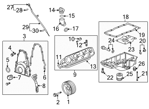 2010 Cadillac CTS Filters Element Diagram for 15875795