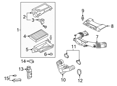 2016 Lexus LS600h Powertrain Control Sensor, Oxygen Diagram for 89465-50260