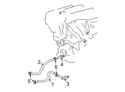 2007 Lexus ES350 Trans Oil Cooler Inlet Hose Diagram for 32941-06060