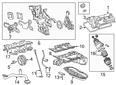 2022 Lexus RC300 Engine Parts Tank Assembly, Intake Ai Diagram for 17190-31320