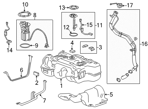 2016 Chevrolet Trax Fuel Supply Relay Diagram for 84310952