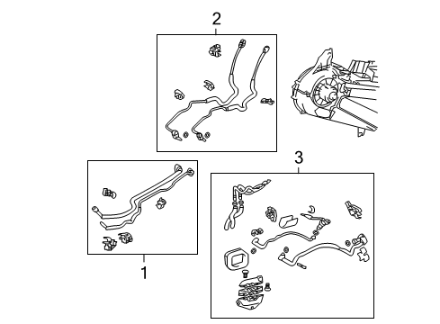 2018 Toyota Sienna Rear A/C Lines Tube Assembly Diagram for 88840-08221