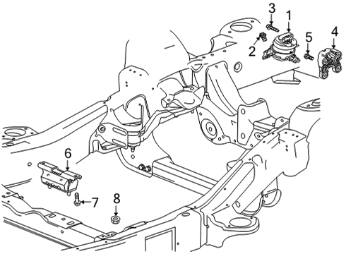 2022 GMC Yukon XL Automatic Transmission Extension Housing Seal Diagram for 24271580