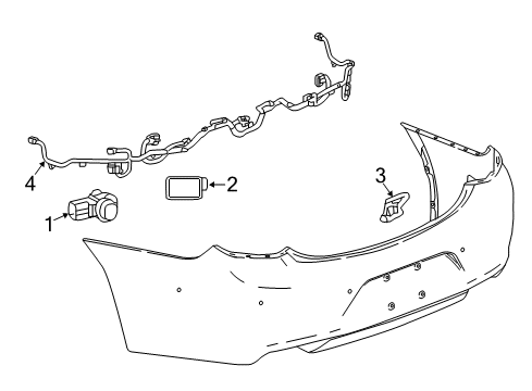 2017 Buick LaCrosse Lane Departure Warning Harness Diagram for 26222694
