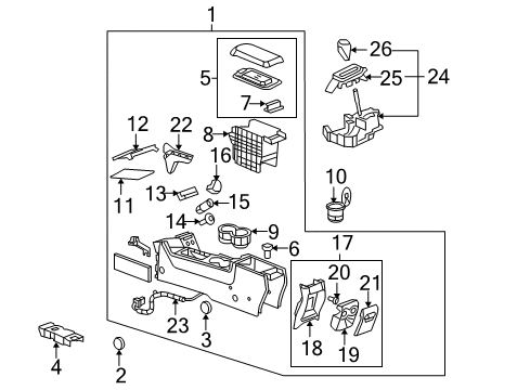 2007 Pontiac G6 Traction Control Components Switch Asm-Electronic Brake Control Brake Pedal Diagram for 22724375