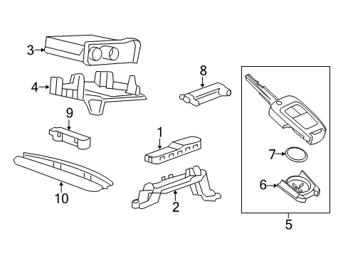 2014 Chevrolet Spark EV Keyless Entry Components Module Diagram for 13580554