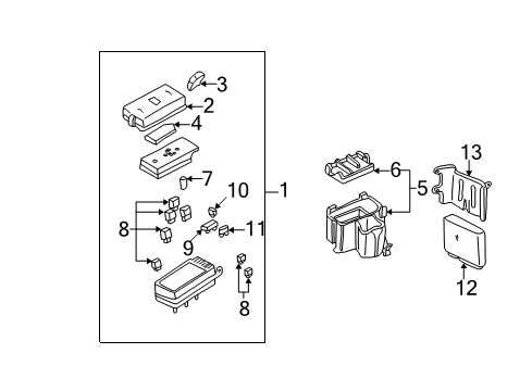 2005 Pontiac Bonneville Starter Label Diagram for 88988192