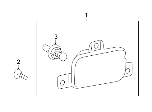 2012 Chevrolet Camaro Bulbs Back Up Lamp Assembly Diagram for 92243668