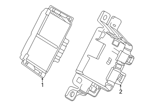 2018 Buick Envision Lane Departure Warning Mount Bracket Diagram for 22958102