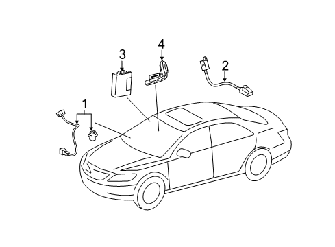 2011 Toyota Camry Alarm System Computer Diagram for 89780-33220