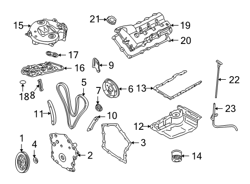 2005 Chrysler Sebring Filters Plenum-Intake Manifold Diagram for 4593539AA