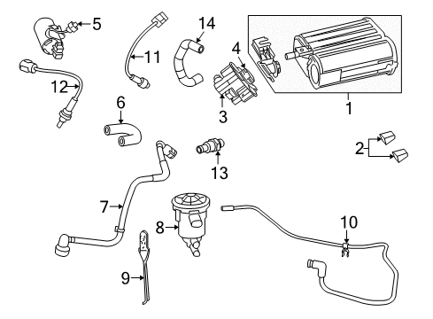 2010 Dodge Challenger Powertrain Control Powertrain Control Generic Module Diagram for 5150310AD