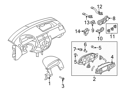 2005 Ford Focus Powertrain Control Defroster Switch Diagram for 4S4Z-19986-AB