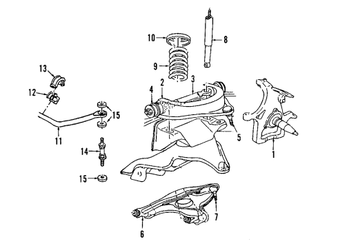 2002 Dodge Ram 1500 Front Suspension Components, Lower Control Arm, Upper Control Arm, Stabilizer Bar, Torsion Bar Bar-Front SWAY Diagram for 52106585AB