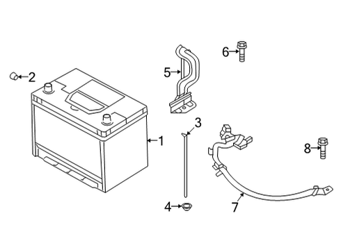 2021 Genesis G80 Battery PLUG-VENT HOLE Diagram for 37115-J5921