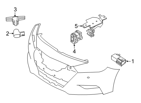 2017 Nissan Maxima Automatic Temperature Controls Sensor Assy Distance Diagram for 28438-4RA1D