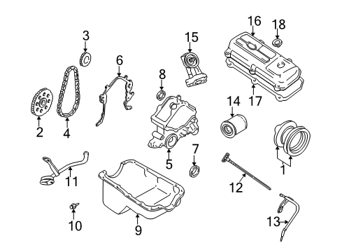 2003 Ford Mustang Filters Dipstick Diagram for 1R3Z-6750-AA