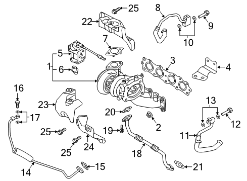 2019 Kia Sportage Turbocharger Extension Wire Diagram for 394102GTA1