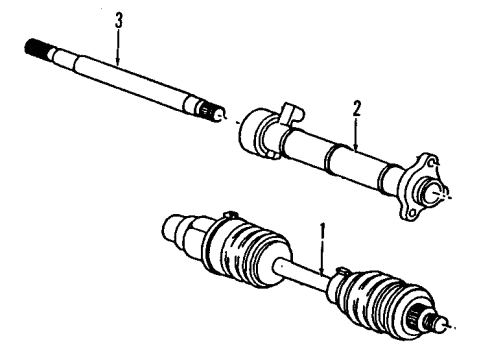 2001 Chevrolet Lumina Front Axle Front Wheel Drive Shaft Kit Diagram for 26082884