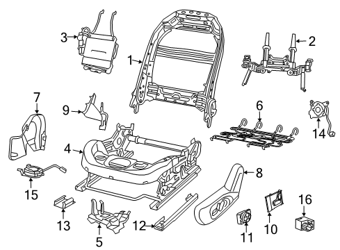 2015 Chrysler 200 Power Seats Sensor-Seat Position Diagram for 5084008AA