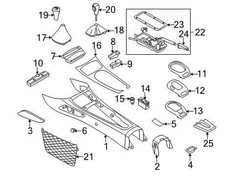 2006 BMW Z4 Door & Components Left System Latch Diagram for 51217202143