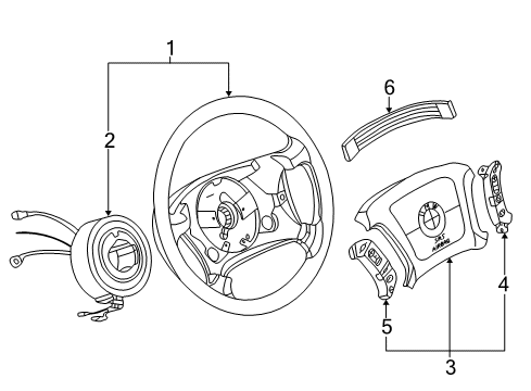 1995 BMW 750iL Steering Column & Wheel, Steering Gear & Linkage Radio/Telephone Switch Diagram for 61318352233