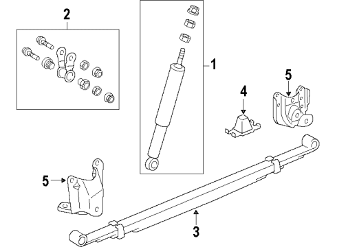 2011 Toyota Tundra Rear Suspension Leaf Spring Diagram for 48210-0C310