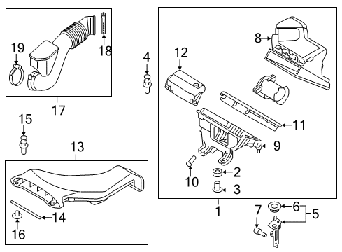 2016 Kia Optima Filters Cleaner Assembly-Air Diagram for 28110-C2330