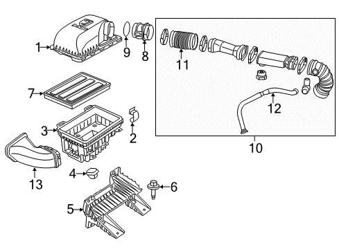 2016 Ram 1500 Powertrain Control Hose-Make Up Air Diagram for 68164052AB