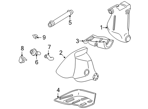 1999 Chevrolet Corvette Fuel System Components Fuel Tank Strap Diagram for 10442787