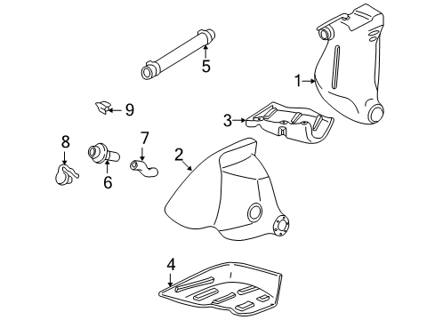 2000 Chevrolet Corvette Fuel System Components Tank Kit, Fuel-LH Diagram for 12459859