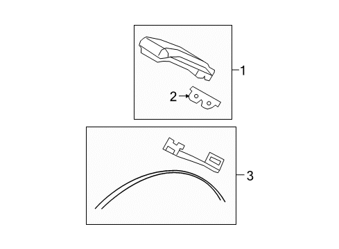 2008 Ford Escape Tire Pressure Monitoring TPMS Sensor Strap Diagram for 6F2Z-1A193-B