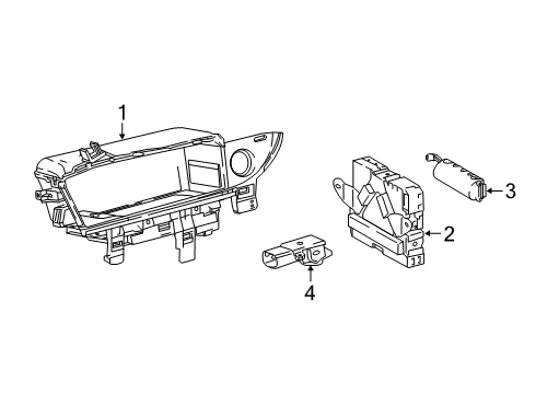 2019 Lexus RX450hL Communication System Components TRANSCEIVER Assembly, Te Diagram for 86740-48210